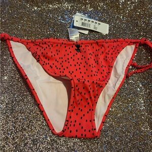 Red Polka Dot Bikini Bottom